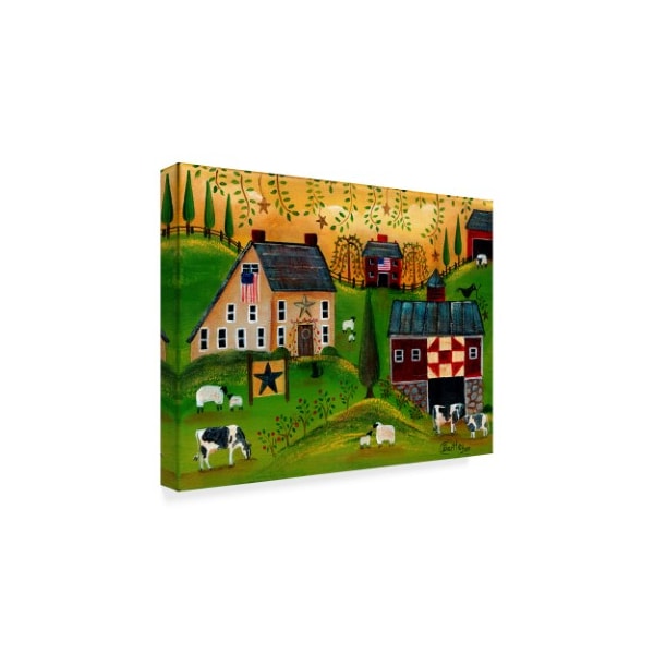 Cheryl Bartley 'Salt Box Dairy Farm ' Canvas Art,24x32